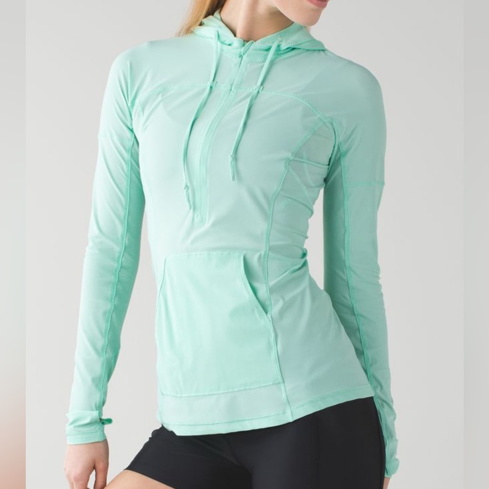 Lululemon Runbeam Hoodie - Mint Green